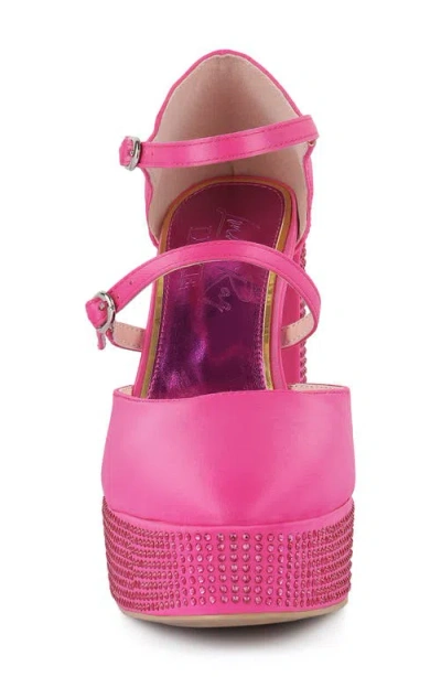 London Rag Rhinstone Embellished Platform Mary Jane Pump