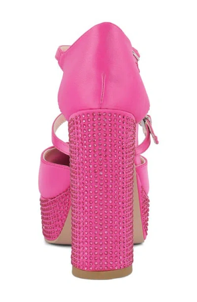 London Rag Rhinstone Embellished Platform Mary Jane Pump