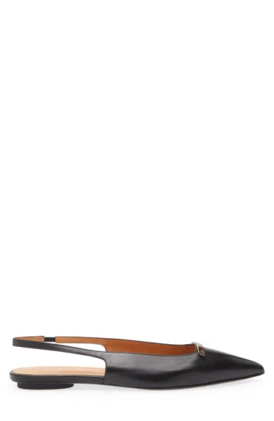 Tod's Barretta Pointed Toe Slingback Flat