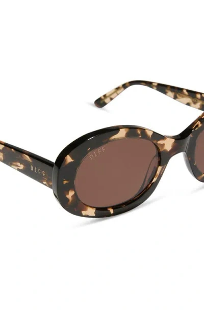Diff Lainey 52mm Oval Sunglasses