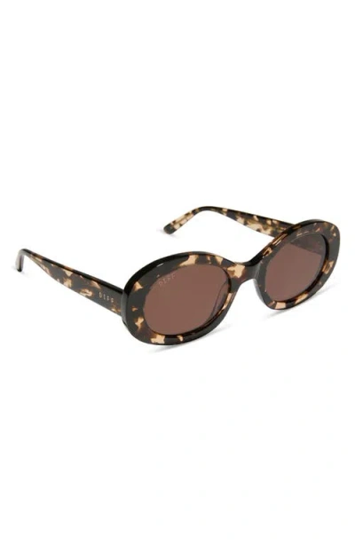 Diff Lainey 52mm Oval Sunglasses
