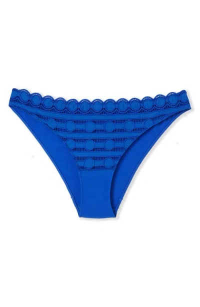 Etam Enjouee Embroidered Briefs In Blue
