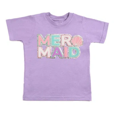 Sweet Wink Mermaid Patch Short Sleeve T-shirt In Purple