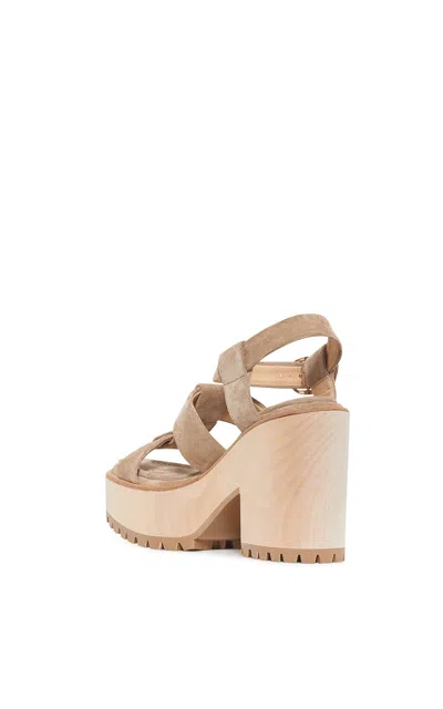 Gabriela Hearst Hera Platform Sandal In Sand Suede