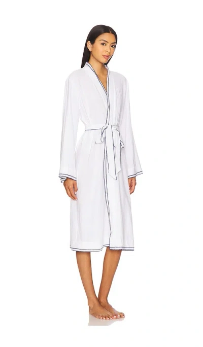 Eberjey Linen Blend Long Sleeve Robe