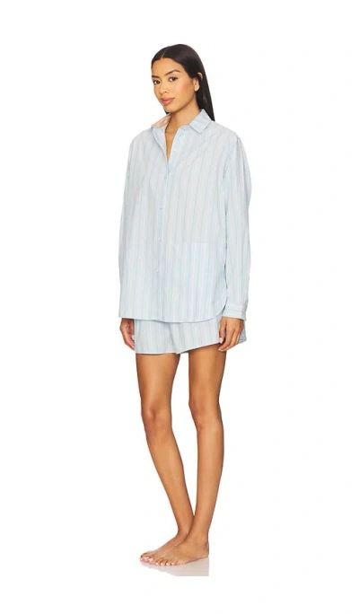 Lunya Airy Long Sleeve Boxer Set