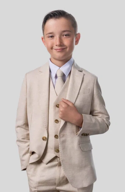 Peanut Butter Collection Oasis Safari Kids Suit In Neutral