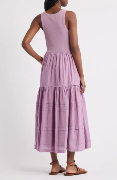 Treasure & Bond Scoop Neck Midi Dress In Pink