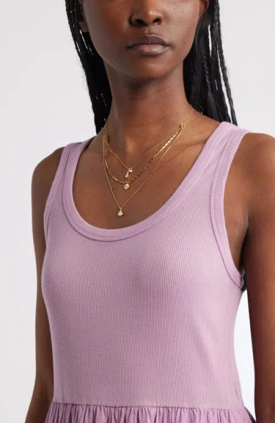 Treasure & Bond Scoop Neck Midi Dress In Pink