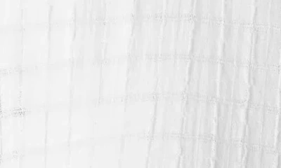 Eileen Fisher Longline Organic Cotton Blend Button-up Shirt In White