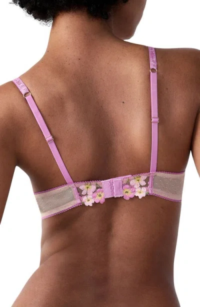 Etam Douceur Classique Underwire Unlined Bra In Pink