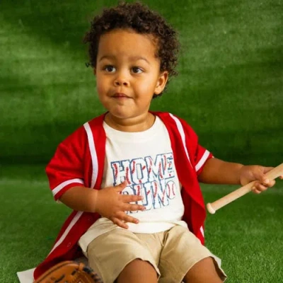 Sweet Wink Home Run Patch Short Sleeve T-shirt In Neutral