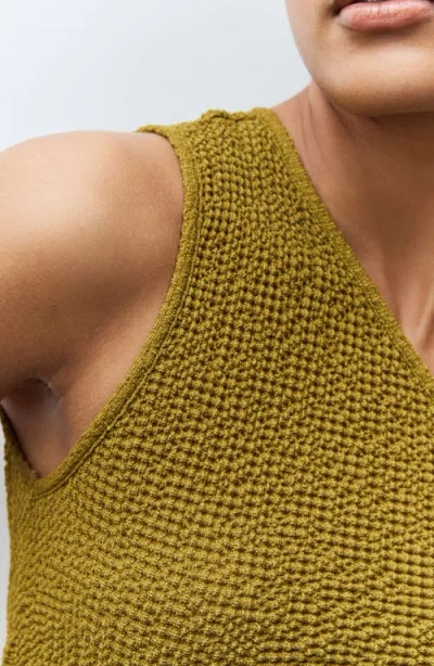 Next Texture One-shoulder Top In Green