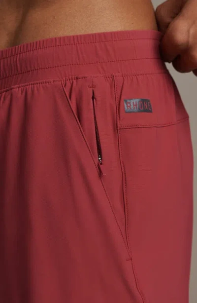 Rhone Pursuit 7-inch Unlined Training Shorts In Burgundy