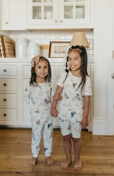Copper Pearl Montana Two-piece Short Pajamas In Neutral