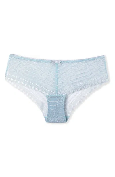 Etam Panama Lace Briefs In Blue