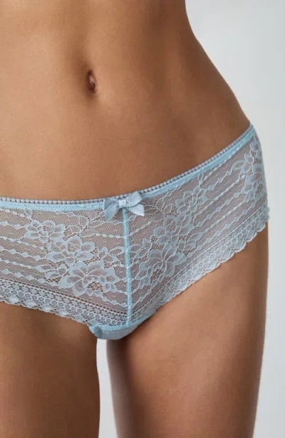 Etam Panama Lace Briefs In Blue