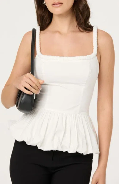 Astr The Label Bubble Peplum Cotton Camisole