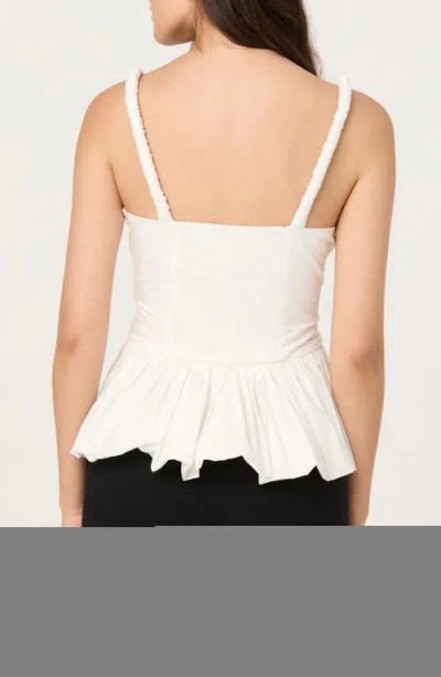 Astr The Label Bubble Peplum Cotton Camisole