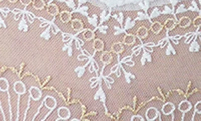 Etam Promise Embroidered Briefs In White