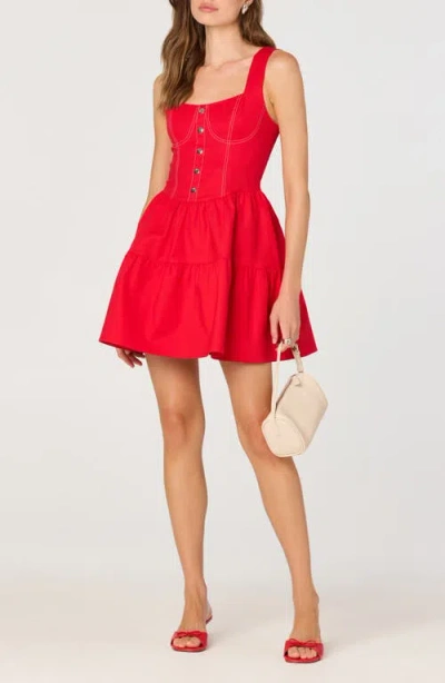 Astr The Label Fit & Flare Minidress
