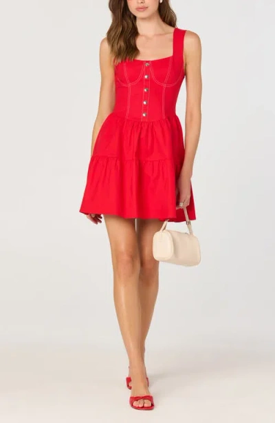 Astr The Label Fit & Flare Minidress
