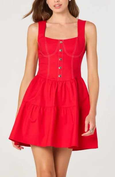 Astr The Label Fit & Flare Minidress
