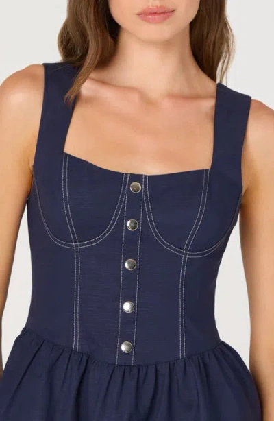 Astr The Label Fit & Flare Minidress In Blue