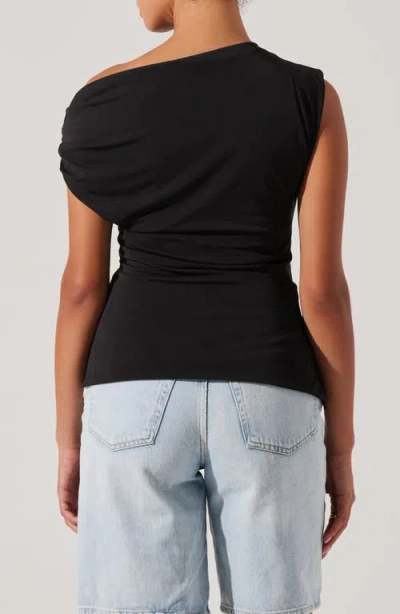 Astr The Label Aphra One-shoulder Top In Black