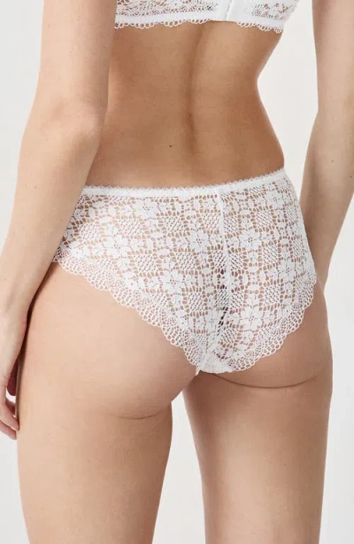 Etam Souffle Lace Briefs In White