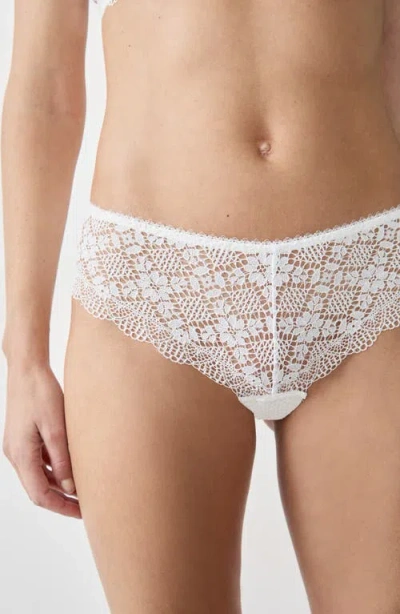Etam Souffle Lace Briefs In White