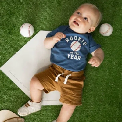 Sweet Wink Rookie Of The Year Short Sleeve Bodysuit In Blue