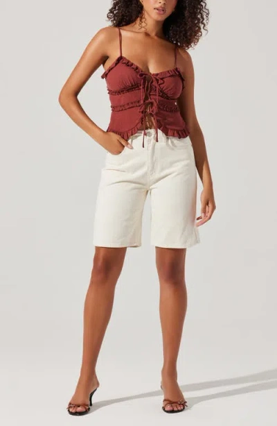 Astr The Label Islah Tie Front Camisole