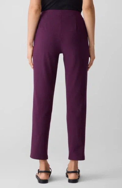 Eileen Fisher Slim Ankle Pants In Purple