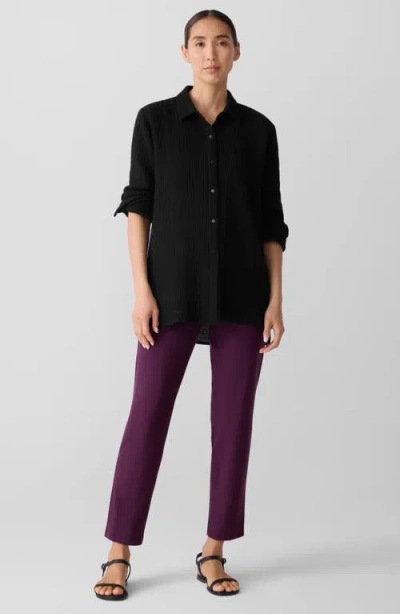 Eileen Fisher Slim Ankle Pants In Purple