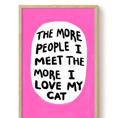 The Paper Tail I Love My Cat - Art Print - Large