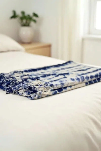 Pillowpia Indigo Shibori Throw