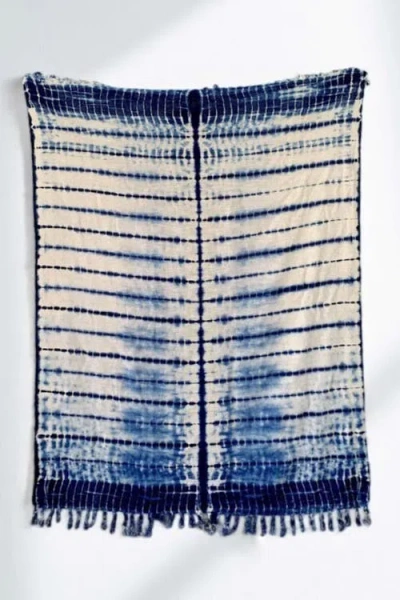 Pillowpia Indigo Shibori Throw