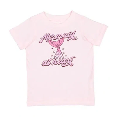 Sweet Wink Girls' Mermaid At Heart Short Sleeve T-shirt - Baby, Little Kid, Big Kid In Pink