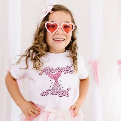 Sweet Wink Girls' Mermaid At Heart Short Sleeve T-shirt - Baby, Little Kid, Big Kid In Pink