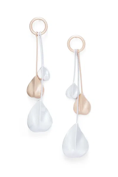 Saachi Women's Gold Triple Leaf Dangle Earrings