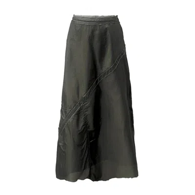 Deborah Lindquist Eco Lifestyle Women's Hanna Midi Parachute Skirt Steel Grey