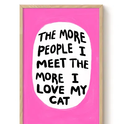 The Paper Tail I Love My Cat - Art Print - Medium