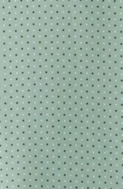Mizzen + Main Mizzen+main Leeward Trim Fit Dot Print Short Sleeve Performance Button-up Shirt In Green