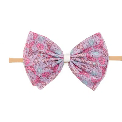 Sweet Wink Mermaid Splash Tulle Bow Baby Headband
