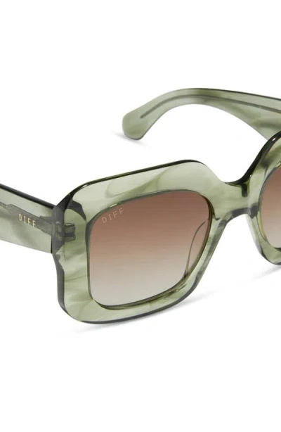 Diff Giada 52mm Polarized Square Sunglasses