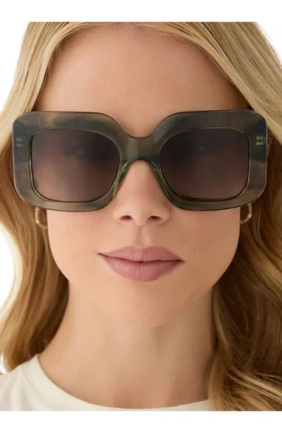 Diff Giada 52mm Polarized Square Sunglasses