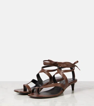 Khaite 350mm Aimee Strappy Leather Heeled Sandals