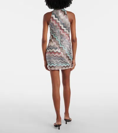 Missoni Zig Zag Embellished Lamé Minidress