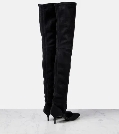 Alaïa Stretch 55 Suede Over-the-knee Boots